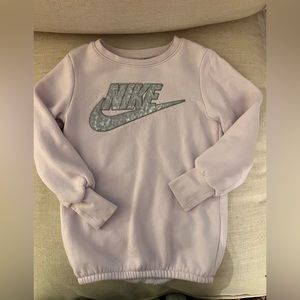 Girls Nike Tunic Sweatshirt Pink XS Size 4